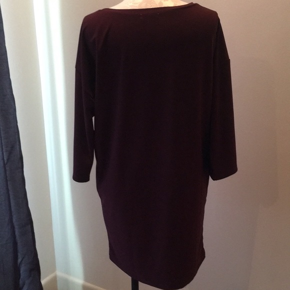 Merlot 3/4 Sleeve Dress - Picture 3 of 6